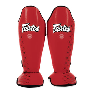 Paratibia Fairtex Competition SP5 con parapiedi Rosso