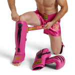 Paratibia Leone Iuter PT01IU con parapiedi Fucsia