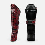 Paratibia Leone Urban Fighter PT118 Rosso-nero camo