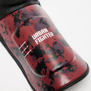 Paratibia Leone Urban Fighter PT118 Rosso-nero camo