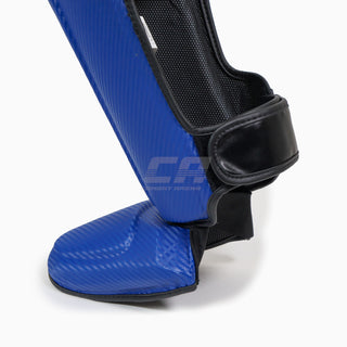 Paratibia con parapiede Adidas Pro Kickboxing WAKO Blu-bianco
