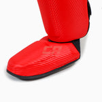 Paratibia con parapiede Adidas Pro Kickboxing WAKO Rosso-bianco