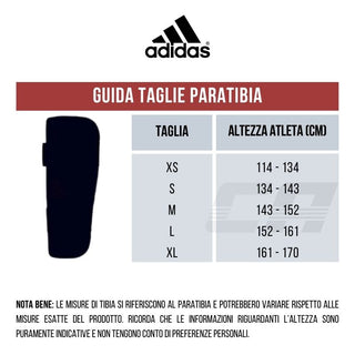 Paratibia con parapiede Adidas Pro Kickboxing WAKO Rosso-bianco