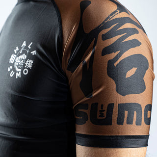 Rashguard Half Sumo Sugoi Ranked Marrone-Combat Arena