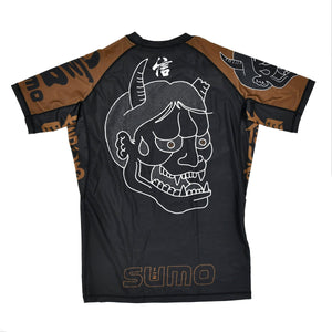 Rashguard Half Sumo Sugoi Ranked Marrone-Combat Arena