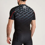 Rashguard Leone MMA Cage AB971 Grigio scuro-Combat Arena