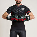 Rashguard Leone MMA Cage AB971 Grigio scuro-Combat Arena