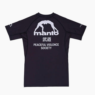 Rashguard Manto Society maniche corte nero-Combat Arena