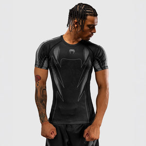 Rashguard Venum Amazonia Reborn maniche corte Nero-grigio-Combat Arena
