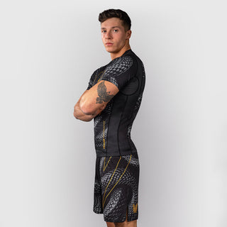 Rashguard Venum Matupa maniche corte Nero-grigio-Combat Arena