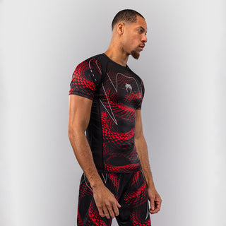 Rashguard Venum Matupa maniche corte Nero-rosso-Combat Arena