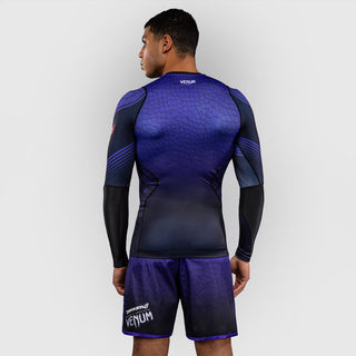 Rashguard Venum Tekken 8 Kazuya maniche lunghe Nero-viola-Combat Arena