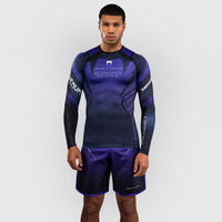 Rashguard Venum Tekken 8 Kazuya maniche lunghe Nero-viola-Combat Arena