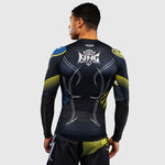 Rashguard Venum Tekken 8 King maniche lunghe Nero-giallo-Combat Arena