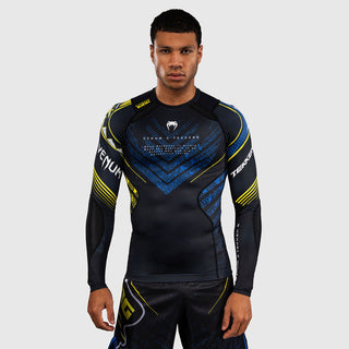 Rashguard Venum Tekken 8 King maniche lunghe Nero-giallo-Combat Arena