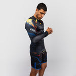 Rashguard Venum Tekken 8 Yoshimitsu maniche lunghe Nero-arancione-Combat Arena