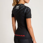 Rashguard donna Leone MMA Cage AB979 Grigio scuro-Combat Arena