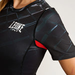 Rashguard donna Leone MMA Cage AB979 Grigio scuro-Combat Arena