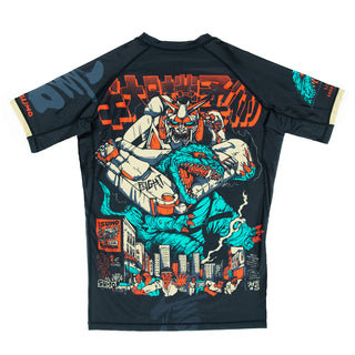 Rashguard Half Sumo Kaiju vs Mecha