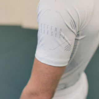 Rashguard Manto Shield maniche corte Bianco