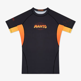 Rashguard Manto Warsaw To Tokyo maniche corte Nero