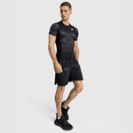 Rashguard Venum G-Fit Air maniche corte Nero-sabbia