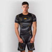 Rashguard Venum Matupa maniche corte Nero-grigio