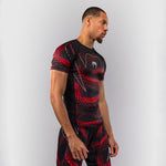 Rashguard Venum Matupa maniche corte Nero-rosso