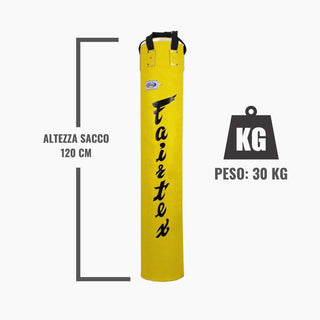 Sacco Fairtex HB5 Giallo 30 kg 120 cm Pieno-Combat Arena