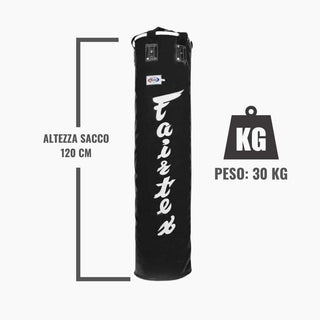Sacco Fairtex HB5 Nero 30 kg 120 cm Pieno-Combat Arena