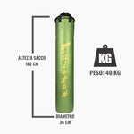 Sacco Fairtex HB6 Python Print Verde 40 kg 180 cm Pieno-Combat Arena