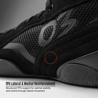 Scarpe da boxe RSX-Guerrero 03 High-Top Nero-Combat Arena