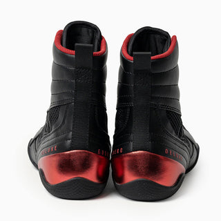 Scarpe da boxe RSX-Guerrero Deluxe Nero-rosso-Combat Arena