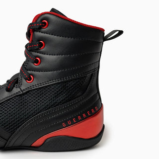 Scarpe da boxe RSX-Guerrero Deluxe Nero-rosso-Combat Arena