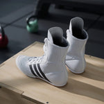 Scarpe da Boxe Adidas Box Hog 2 Bianco-nero