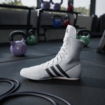 Scarpe da Boxe Adidas Box Hog 2 Bianco-nero