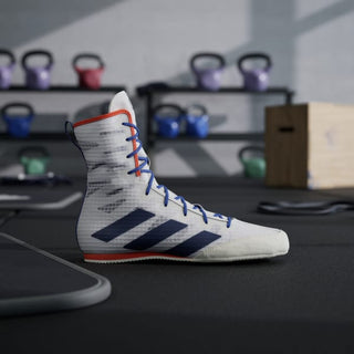 Scarpe da Boxe Adidas Box Hog 4 Bianco-blu