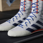 Scarpe da Boxe Adidas Box Hog 4 Bianco-blu
