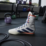 Scarpe da Boxe Adidas Box Hog 4 Bianco-blu