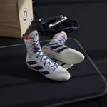 Scarpe da Boxe Adidas Box Hog 4 Bianco-blu