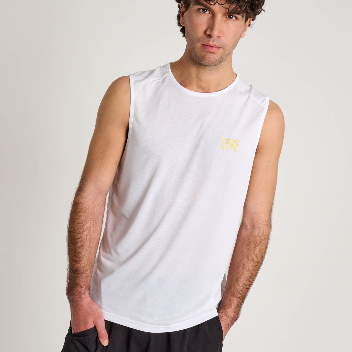 Body Intimo Uomo Per Palestra, Nylon Elasticizzato, Con Sacca Anteriore E Supporto