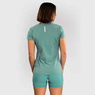 T-shirt donna Venum Essential Verde acqua-Combat Arena