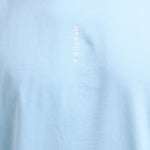 T-shirt Boxraw Lineal Oversize Azzurro