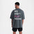 T-shirt Boxraw We Don't Play Boxing Oversize Grigio-rosa
