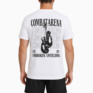 T-shirt Combat Arena Unbroken Bianco