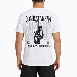T-shirt Combat Arena Unbroken Bianco