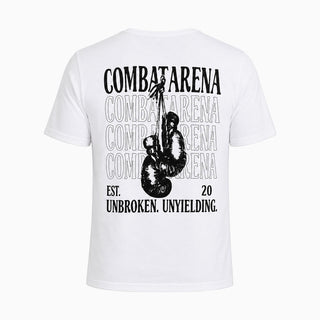 T-shirt Combat Arena Unbroken Bianco
