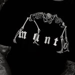 T-shirt Manto Bones Nero