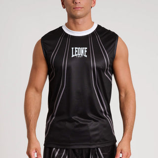 T-shirt tecnica Smanicata WAKO Leone AB995 Nero