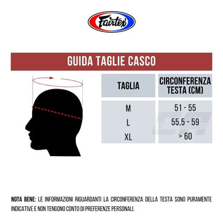 Caschetto Fairtex Diagonal Vision Sparring HG13 Nero-rosso